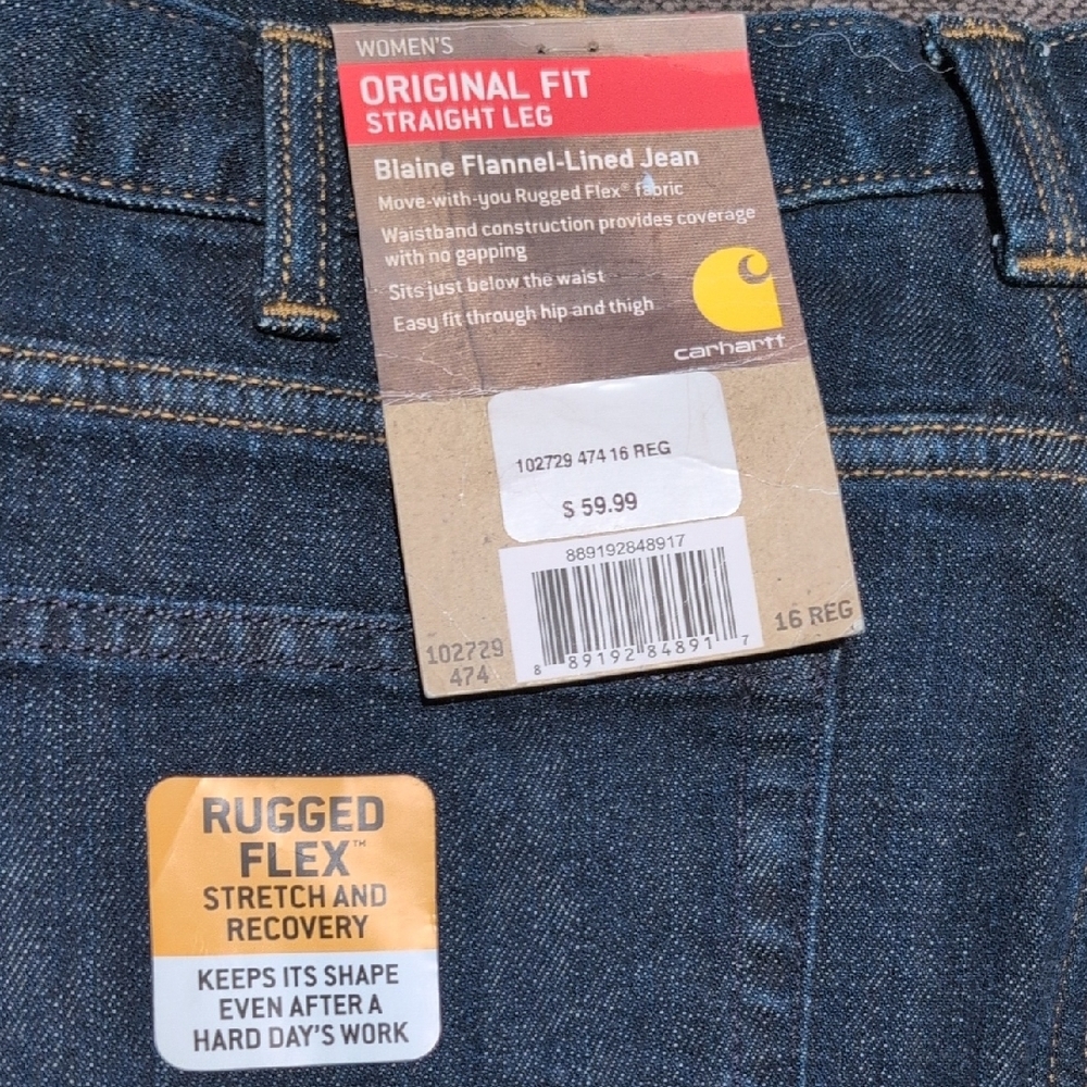 Carhartt Blue Denim Pants - Picture 2 of 4